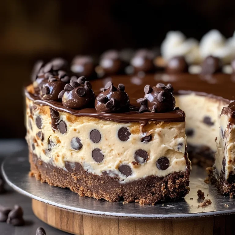 Chocolate Chip Cookie Dough Cheesecake