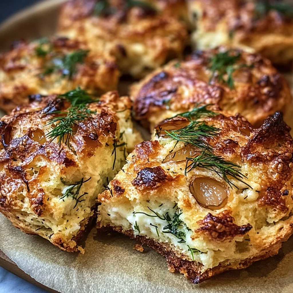 Goat’s Cheese, Dill and Onion Savoury Scones