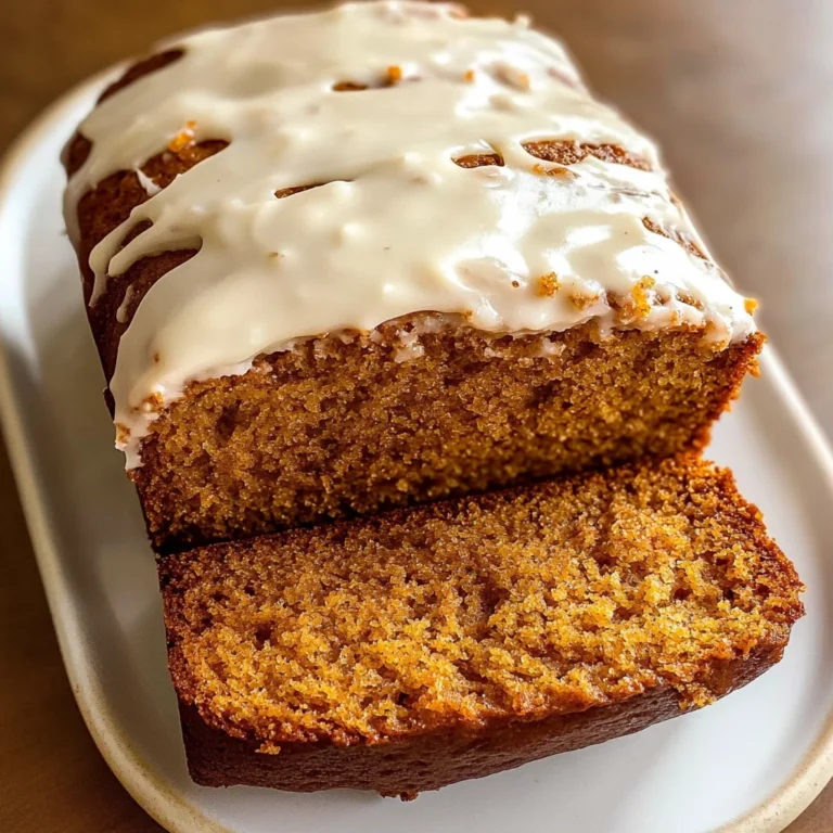 Pumpkin Bread with Cream Cheese Frosting Recipe