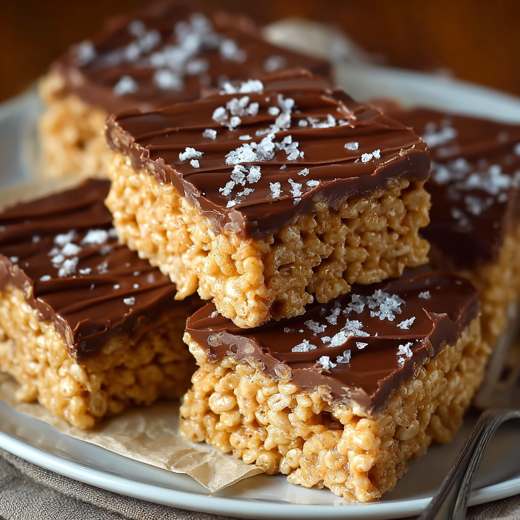 Peanut Butter Rice Krispie Squares